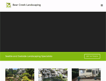 Tablet Screenshot of bearcreeklandscaping.com